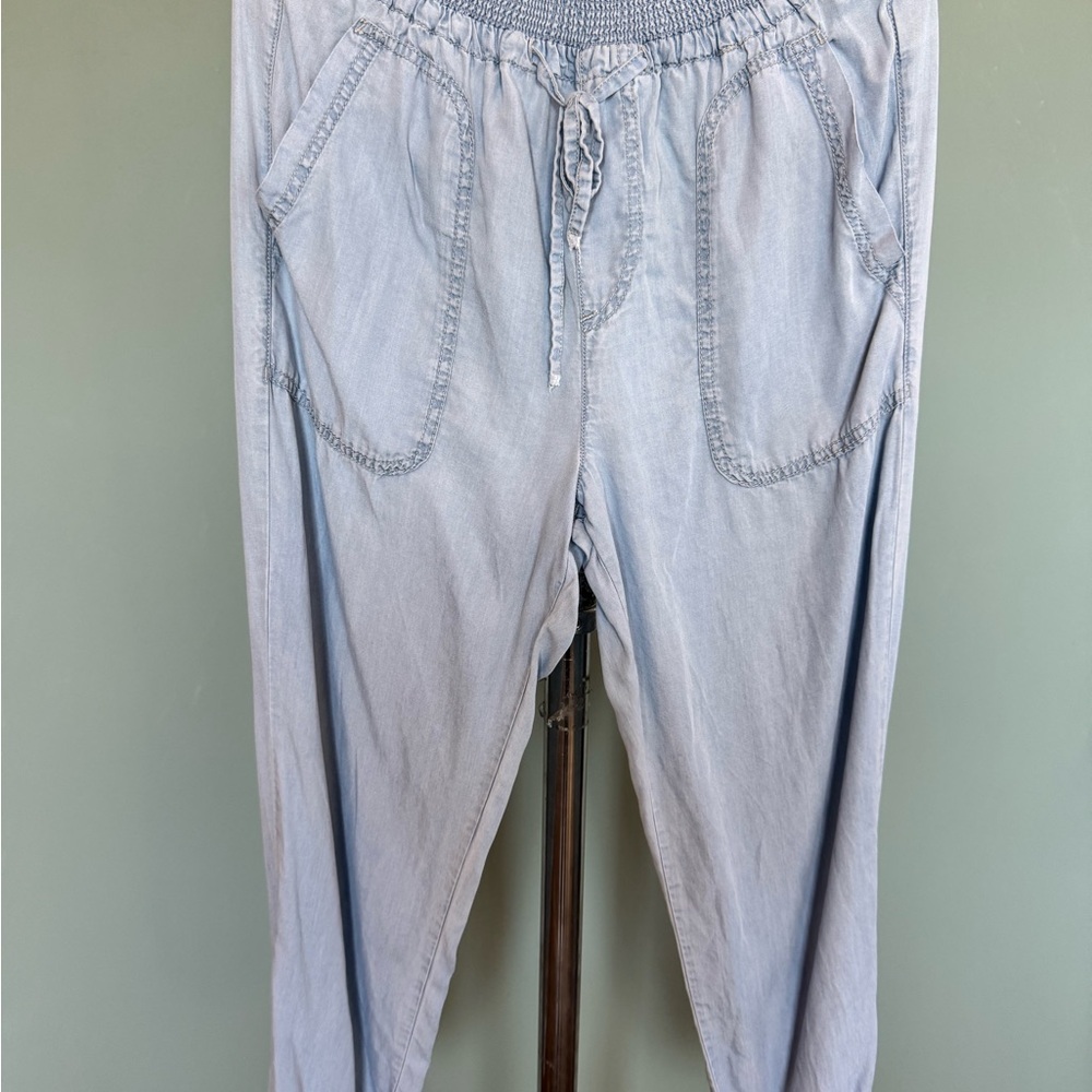 Love Tree Light Blue Smocked Pants